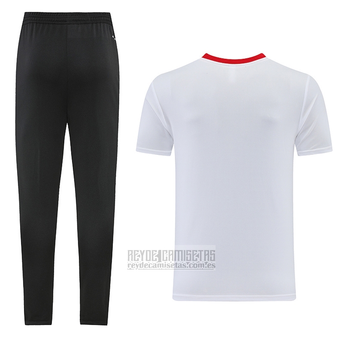 Chandal del Manchester United Manga Corta 2023-2024 Blanco
